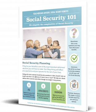 Social Security 101 Book from the Texas Medicare Advisors
