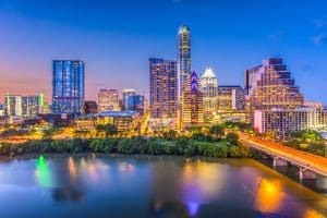 Skyline of Austin, Texas where there are several medicare options.