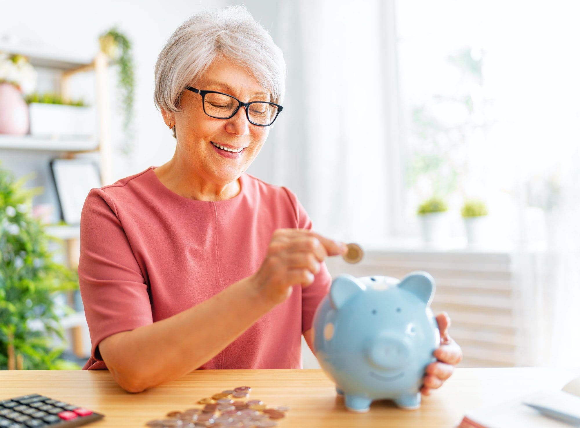 Senior woman managing the family budget with the Best Medigap Plans in Texas